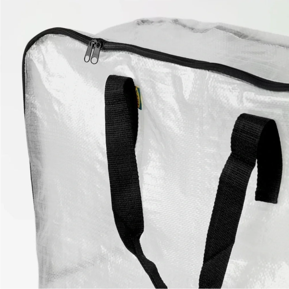 IKEA DIMPA Clear Durable Transparent Bag Fexible Extra‎ Large Storage Bag